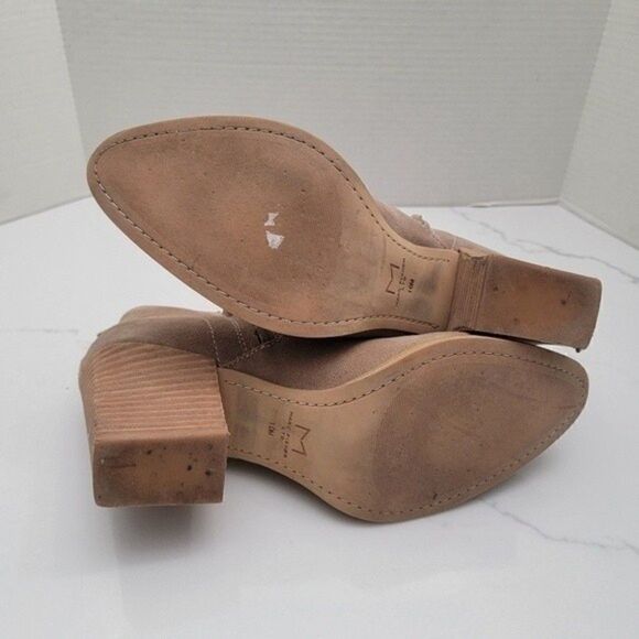Marc Fisher Taupe Ankle Bootie Size 10M - Picture 7 of 9